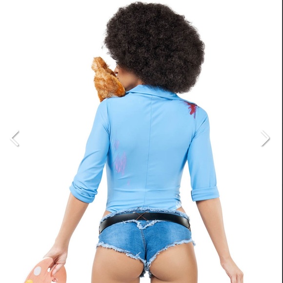 Starline Happy Little Trees Painter Bob Ross Costume Blue Size XLarge - Picture 4 of 7